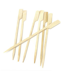 Brochettes en bambou de qualité alimentaire, couleur naturelle, écologiques, sûres, pour la <span class=keywords><strong>cuisson</strong></span> au <span class=keywords><strong>barbecue</strong></span> à la maison, au restaurant - Product Image 1