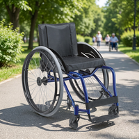 En aluminium léger de loisirs sport fauteuil roulant pour handicapés