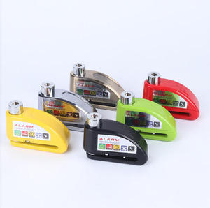 Cerradura de <span class=keywords><strong>alarma</strong></span> de motocicleta de aleación de acero New Era <span class=keywords><strong>para</strong></span> bicicleta eléctrica Scooter freno de disco impermeable rueda de alto decibelio <span class=keywords><strong>Control</strong></span> Manual - Product Image 3