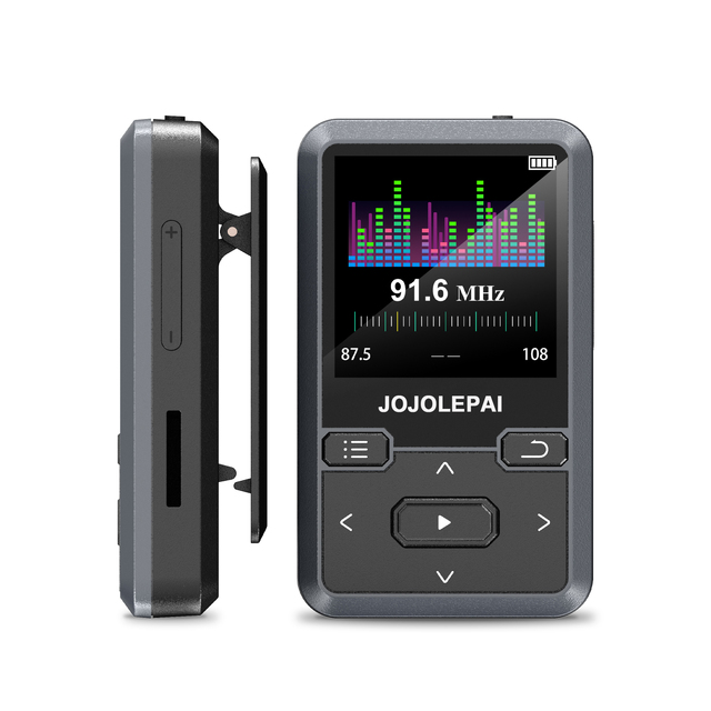 Wholesale Portable for Bluetooth MP3 Player Clip-On Design FM Radio Voice Recorder TF Card Reader for Kids Sports Plastic WAV