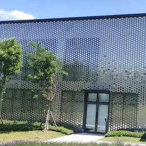 Panneaux de façade cinétiques en acier inoxydable et cuivre |   Mur anti-corrosion durable et personnalisé activé par le vent pour l'architecture moderne - Product Image 3