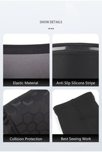 Honeycomb Soccer Shin Guards Padded Calf Compression Sleeves Supports for Shin <strong>Splint</strong> - Product Image 5