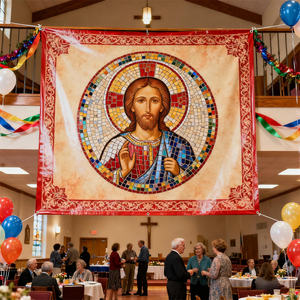 Kilise etkinlikleri ibadet ve topluluk toplantıları için taşınabilir katlanabilir dini vinil afişler-su geçirmez ve dayanıklı - Product Image 1