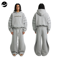 Ensemble de survêtement en coton avec logo personnalisé, jogging, survêtement, ensemble de survêtement brodé, survêtement pour femmes, pantalon de survêtement et sweat-shirt unisexe pour hommes