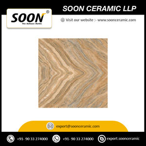 Venta al por mayor de baldosas de cerámica para suelos con aspecto de madera de 600x600 para decoración de lujo para el hogar y la Oficina - Product Image 2