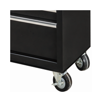 Chariot à outils en acier robuste à 6 tiroirs avec plan de travail en bois, armoire de rangement d'atelier, prise de courant, capacité de charge de 200 kg pour les mécaniciens