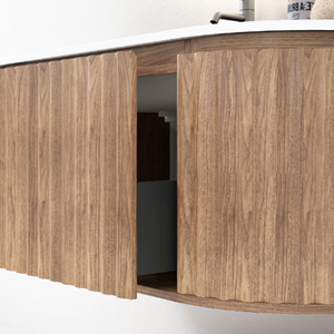 Comptoir blanc de style américain et lavabo suspendu Art Basin Meubles de salle de bain Vanity Luxury Bathroom <span class=keywords><strong>Cabinet</strong></span> - Product Image 3