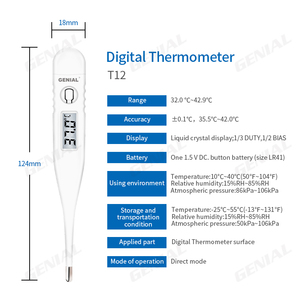 Haute sensibilité lecture rapide médical clinique électronique thermomètre étanche thermomètre corporel numérique - Product Image 5