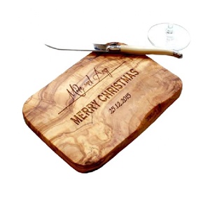Tabla de cortar de madera de acacia de diseño exquisito superventas 2022, tabla de queso grabada, cubiertos para utensilios de cocina - Product Image 4