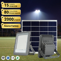 Nouveau design routes extérieures à économie d'énergie carrés stades éclairage 300W 600W 360 ° capteur de mouvement intelligent LED projecteur solaire