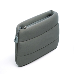 Pochette de maquillage personnalisée en néoprène matelassé, petite, avec fermeture éclair, réutilisable et portable, design à motifs - Product Image 2