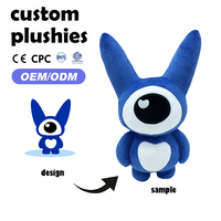 Jouets en peluche en coton écologiques personnalisés, CE OEM, peluches d'anime en gros, concevez votre propre jouet, animaux en peluche personnalisés, poupée en peluche