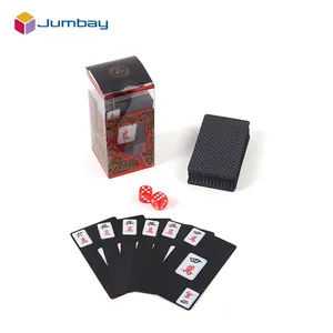 OEM customization professional cellulose acetate playing cards and dices playing cards fancy box