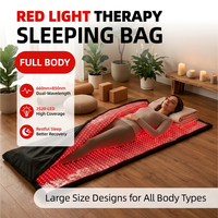 Manta de Terapia de Luz Roja de Cuerpo Completo con Temporizador Médico y Atenuación de Pulso, 2520 LEDs, 660nm 850nm, para Dormir