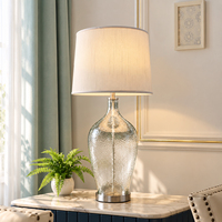 Lampe de table LED en verre, commande tactile, sans fil, écologique, en tissu flexible, fonctionnant sur batterie, à intensité variable, design moderne, lampe de chevet