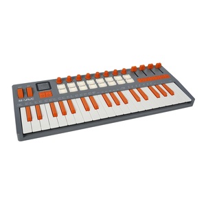 Clavier <span class=keywords><strong>MIDI</strong></span> professionnel M-VAVE SMK-37 PRO Elite 37 touches blanc/orange avec pads de rythme, écran LCD, molette de modulation de la hauteur de voix, curseurs et connexion USB pour piano <span class=keywords><strong>MIDI</strong></span> - Product Image 2