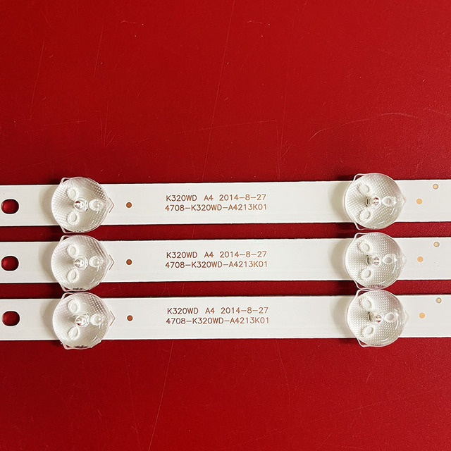 ZR-714 32 Inch 8LED 3V LED TV Backlight 4708-K320WD-A4213K01 K320WD A2 LE32D8800 4708-K320WD-A2213K01 617mm * 12mm