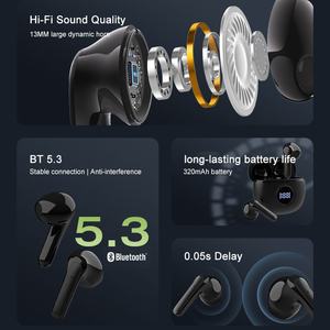 Vendita calda musica Audifonos Handfree auricolari impermeabili TWS auricolari Wireless per cuffie In-ear da gioco con cancellazione del rumore <span class=keywords><strong>Apple</strong></span> - Product Image 3