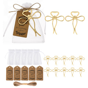 Butterfly Bottle Opener Zinc Alloy Gold <b>Wedding</b> Party Favor <b>Gift</b> <b>Set</b> With Tags And Bags - Product Image 1