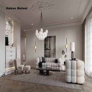 Tren baru kain populer dua kursi satu kursi gaya Chesterfield <span class=keywords><strong>Chaise</strong></span> <span class=keywords><strong>Lounge</strong></span> ruang tamu persegi panjang aksen Sofa santai - Product Image 1