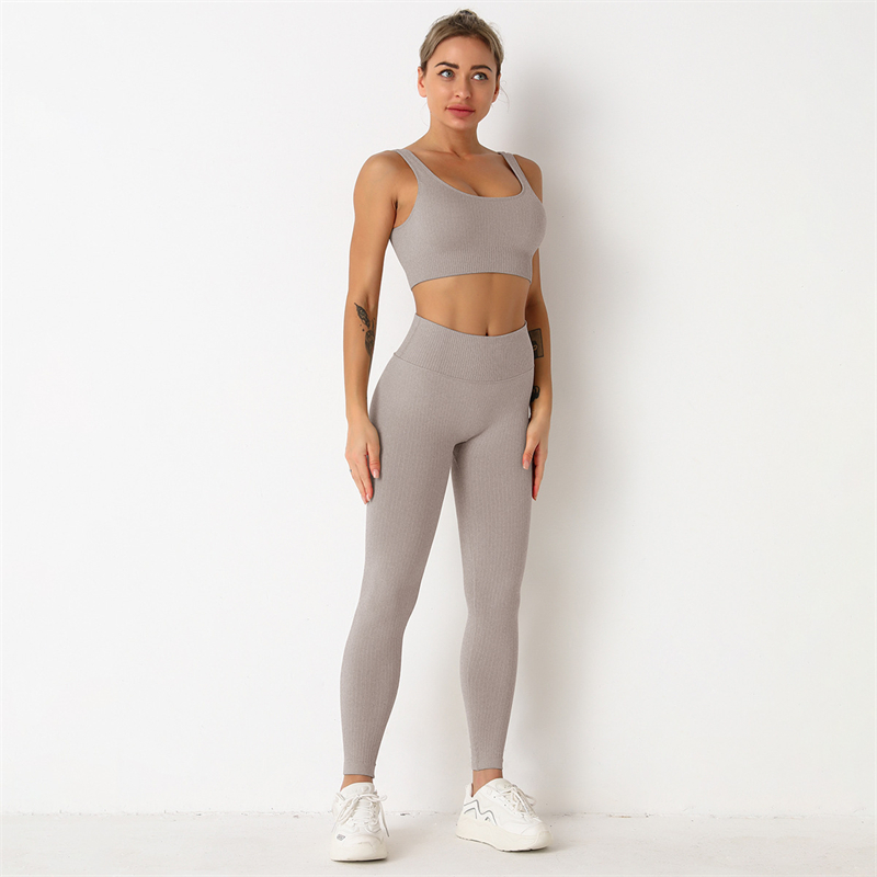 New Fashion Modern Breathable Workout Clothing Women Active Wear  Yoga Pants  BRA  9 colors Hot Sale