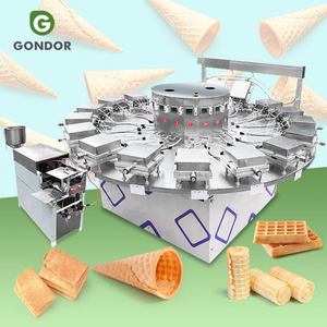 Rotary Waffle Stroopwafel Chinese Full <b>Egg</b> Roll Iron Cone Stick Maker Automatic Making <b>Machine</b> of Wafer Roll - Product Image 1