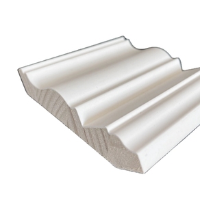 Gỗ rắn tỏa thông trần Vương miện moldings hiện đại MDF <span class=keywords><strong>TRIM</strong></span> đúc cho khách sạn toàn bộ bán Trắng gesso primed trang trí nhà - Product Image 1