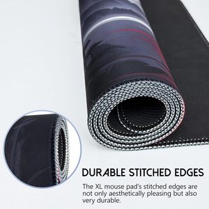 Grand tapis de souris pour jeux, tapis de souris noir anime avec bords cousus, tapis de bureau extensible et cool adapté au bureau à domicile, 31,5 <span class=keywords><strong>x</strong></span> 11,8 pouces - Product Image 2