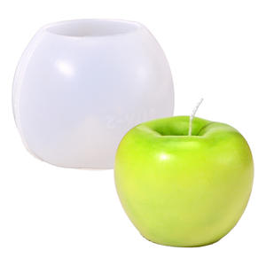 KY10Fruit série pêche pomme poire citron goutte colle moule bricolage publicité accessoires fruits bougie pincée moule - Product Image 5