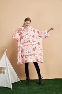 China Factory Winter Warming Giant Hooded Wearable <strong>Blanket</strong> <strong>Hoodie</strong> Sherpa Fleece Ultra Plush <strong>Cosy</strong> Oversized Adult Hooded <strong>Blanket</strong> - Product Image 4