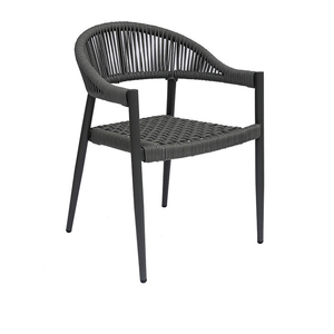 <span class=keywords><strong>Chaise</strong></span> de salle à manger en corde <span class=keywords><strong>tressée</strong></span> pour jardin, mobilier de plein air de style nordique, bistro, restaurant, bar à domicile - Product Image 4
