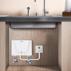 Mini Water Heater 4000W Electric Tankless Instant Hot Water Heater Under Sink Tap Bathroom <strong>Kitchen</strong> Washing 220V 4KW - Product Image 2