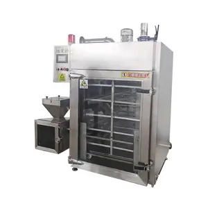 High Capacity 100Kg Sausage Smokehouse Meat Rib Chicken Chorizo Processing Machine Smoke Oven Cold Fish Smoke Machine For Sale