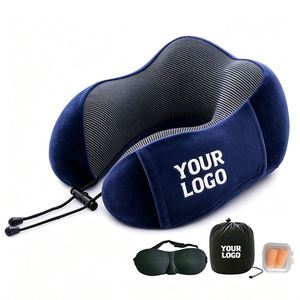 Oreiller de voyage portable en mousse à mémoire de forme en U, idéal pour les événements professionnels, promotionnel, cadeau personnalisé, impression sur mesure - Vente chaude - Product Image 1
