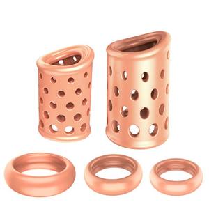 五件套成人男性包皮公鸡戒指套装镂空设计身体安全硅胶成人贴心玩具 - Product Image 1