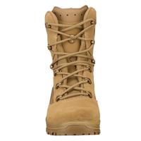 Bottes tactiques d'entraînement imperméables en cuir de vache SFB26 711, bottes de randonnée longues à fermeture éclair, semelle extérieure en caoutchouc durable, à lacets