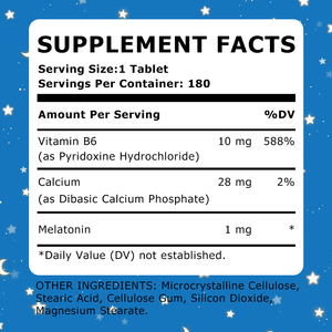 Suplementos Dietéticos Herbales Más Vendidos con Calcio y Vitamina B6 para Promover el Sueño en Tan Solo 15 Minutos, Tabletas de Melatonina - Product Image 4