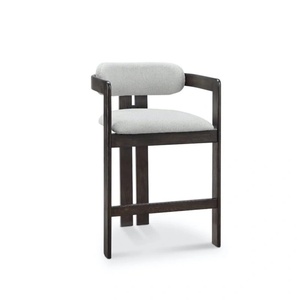 Chaise de bar à succès, chaise de bar moderne en bois de frêne, tabouret de comptoir pour îlot de cuisine, salle à manger, restaurants et pubs - Product Image 2