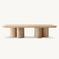 Table basse moderne en bois de chêne de haute qualité, base en bois massif, garantie 3 ans, OEM/ODM personnalisé pour mobilier d'intérieur