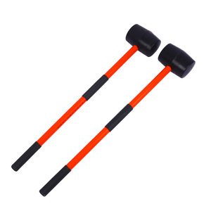 Extended Handle Pvc Black Rubber <b>Hammer</b> Round Head Industrial Grade For Furniture Decoration Home Renovation - Product Image 5