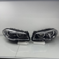 Pour BMW F10 F18 2009-2017 avec phares LED modifiés M5, feux de jour jaunes et blancs, ensemble de phares