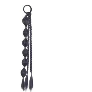 Cola de caballo trenzada de tres hebras con burbujas, de fibra de alta temperatura, totalmente tejida a mano para mujer, estilo festival de música - Product Image 5