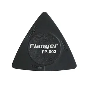 Flanger nuevo 100 unids/set púas de guitarra tres en uno 0,5mm/0,75mm/1,0mm forma triangular PC + ABS diseño antideslizante