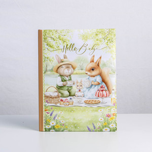 Hello Baby-A4 Livre de souvenirs de croissance pour nouveau-né, 38 feuilles, 76 pages, album photo pour bébé - Product Image 1