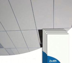 Paneles de Techo Directo de Fábrica 2x2 pies, Ignífugos, <span class=keywords><strong>Aislamiento</strong></span> Térmico, para Hoteles, Centros Comerciales, Gimnasios - Product Image 1