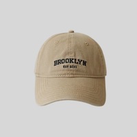 Gorra de Béisbol Retro Bordada con Logotipo Estampado, Lavada, Casual, Protección Solar