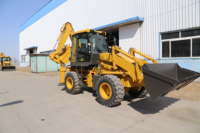 Sertifikasi CE merek Tiongkok 4 penggerak roda 2.5 Ton ekskavator Backhoe dengan Joystick dan palu