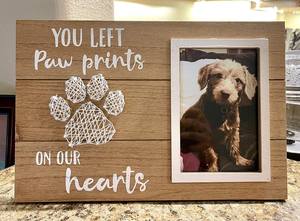 חיות מחמד זיכרון תמונה מסגרת שעזבת טביעות רגליים שלנו לבבות יפה כמו אובדן שלך כלב או חתול אהדה מזכרת מתנת תמונה - Product Image 6