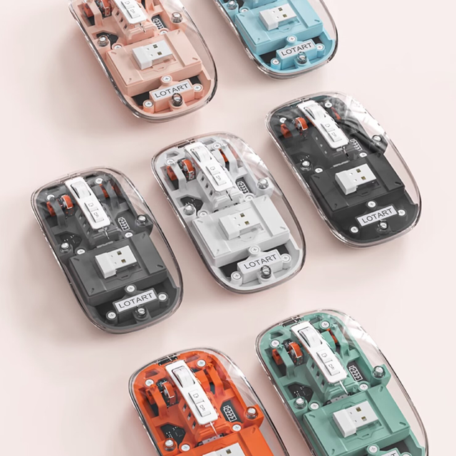 Transparent Design Ultra-thin Design Aluminum Scroll Wheel Wholesale 2.4G Wireless Mouse Silent High DPI Office Mouse