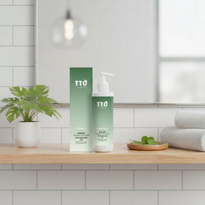 Gel Nettoyant Visage Thermique Bio TTO 200ml à l'Huile de Graines de Chanvre, Huile d'Arbre à Thé, Centella Asiatica, Glycérine, Collagène – Doux pour Peaux Sèches, Usage Quotidien - Product Image 3